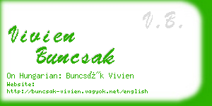 vivien buncsak business card